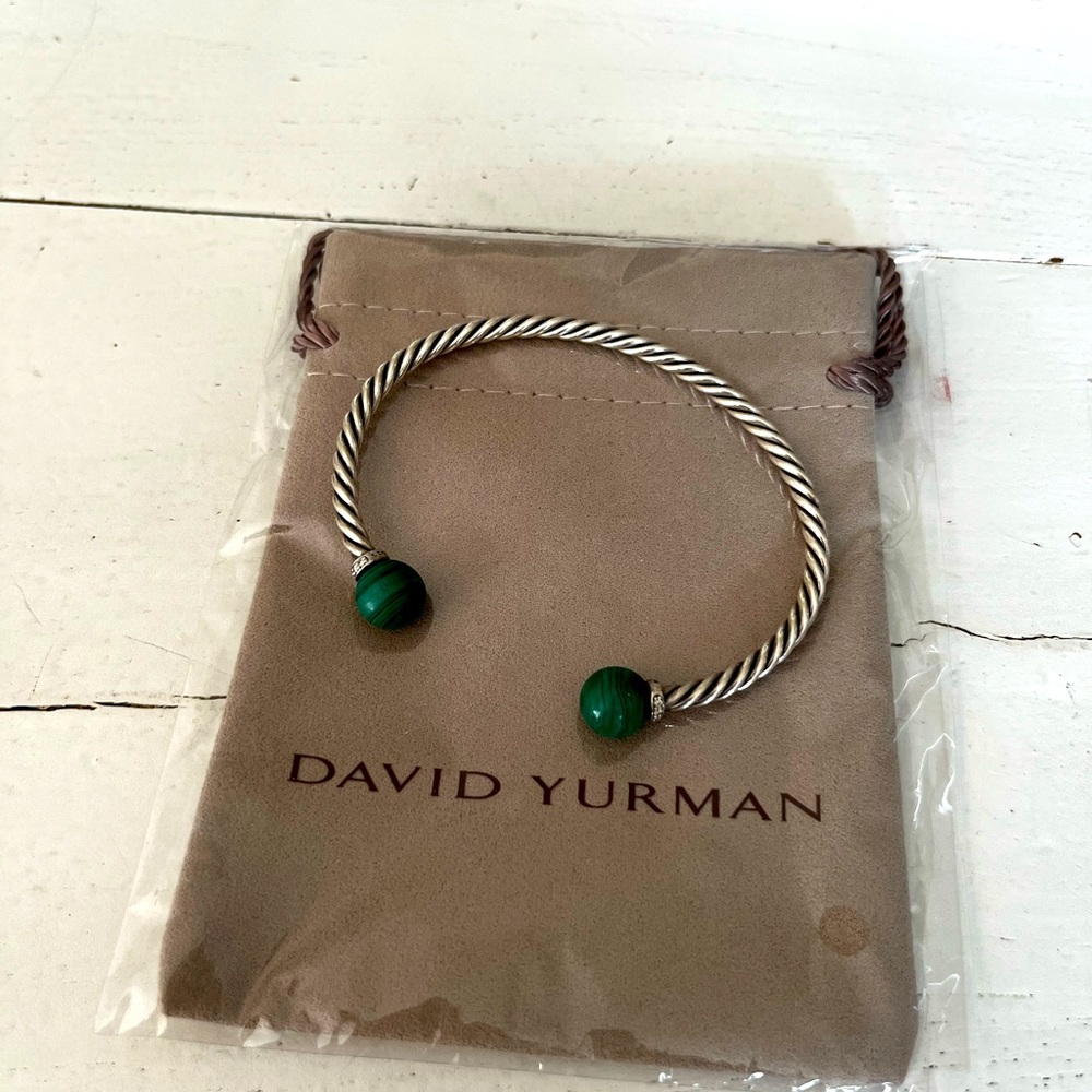 David Yurman Solari Bracelet with Malachite & Diamonds